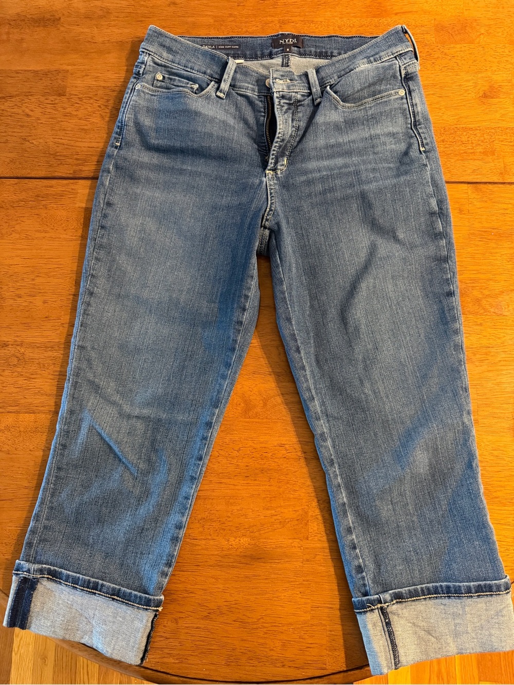 NYDJ Dayla Cropped Jeans with Roll Cuff